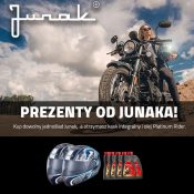 Kup dowolny jednoślad marki Junak, a otrzymasz kask z blendą Junak oraz 5L oleju Platinum Rider