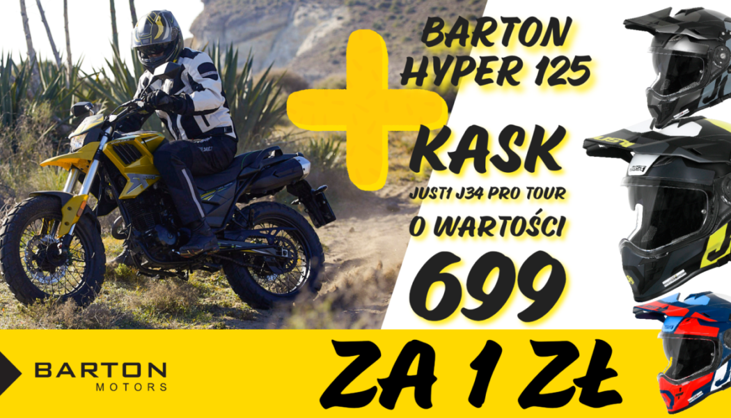 Kup Bartona Hyper 125 i odbierz kask Just1 o wartości 699 zł za złotówkę!