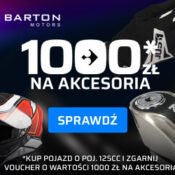 Rozpocznij kolejny sezon motocyklowy z nowym pojazdem i pakietem dodatków o wartości 1000 zł